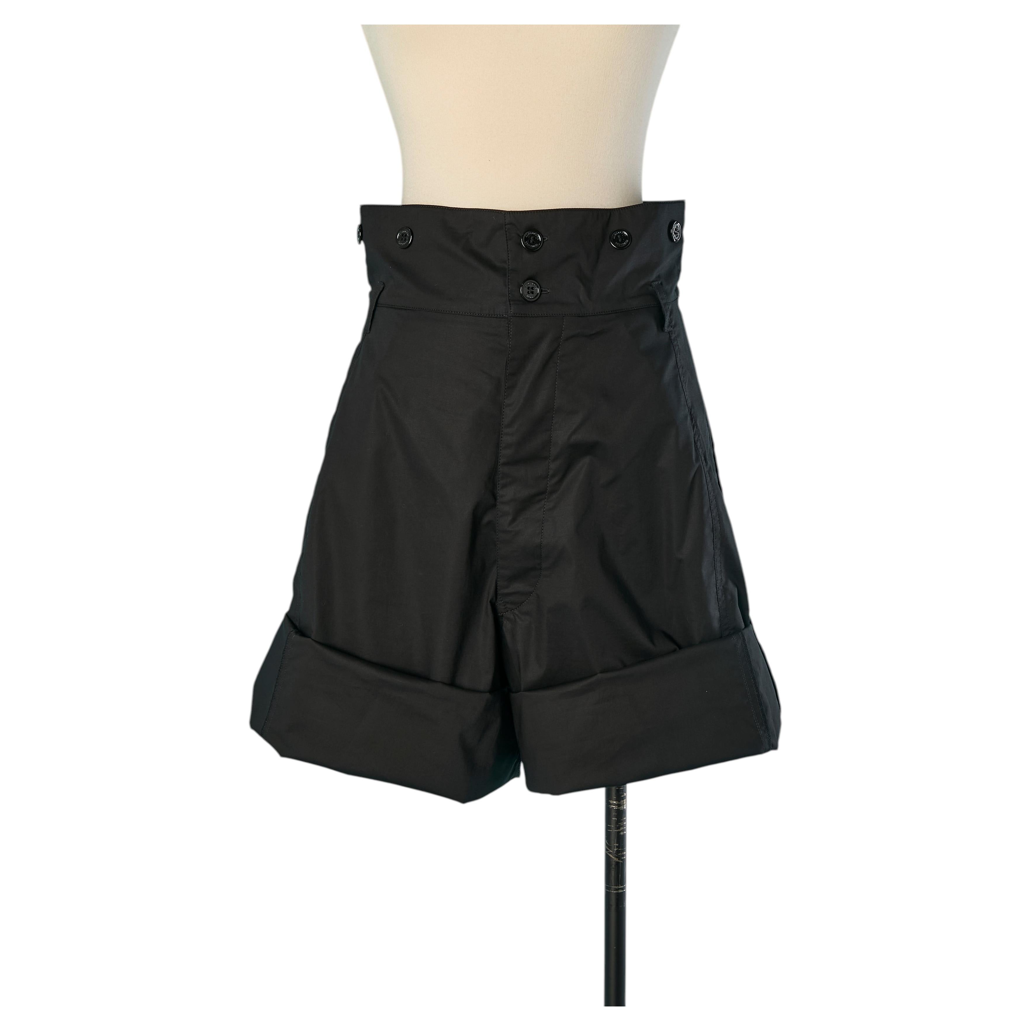 Schwarze Bermudas aus Baumwolle ALEXANDRE VAUTHIER