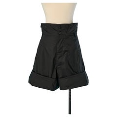 Black cotton bermuda ALEXANDRE VAUTHIER