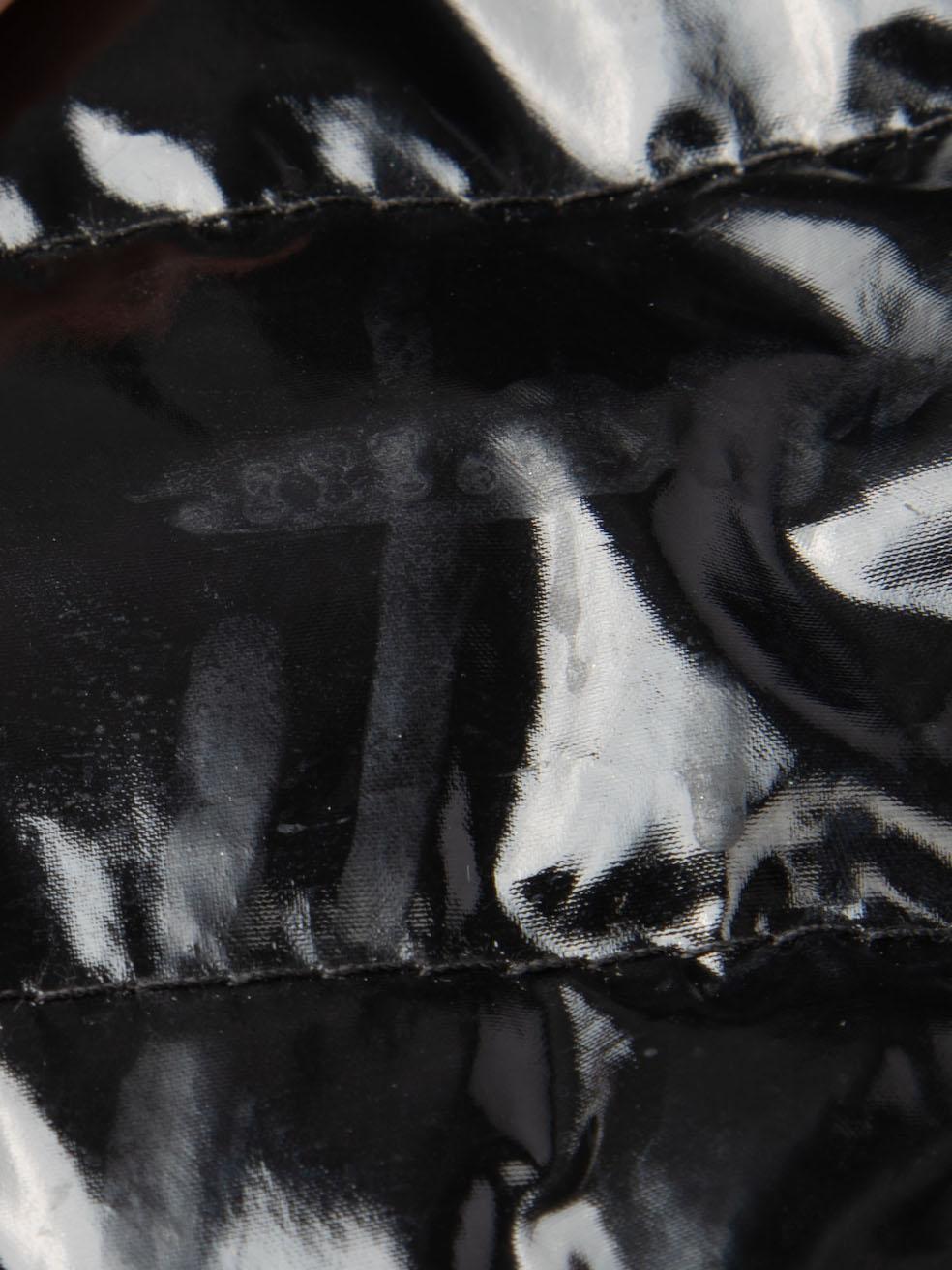 Women's Black Cotton Cropped Puffer Jacket Size XXL