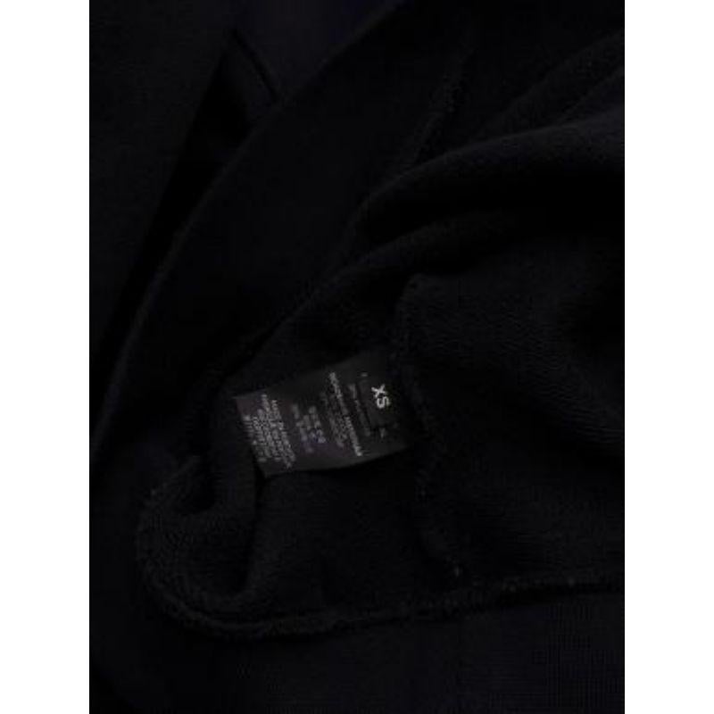 Black cotton logo hoodie For Sale 3