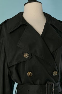 Schwarzer Erbsenmantel aus Baumwolle ALEXANDRE VAUTHIER