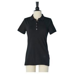 Polo de algodón negro BURBERRY BRIT Nuevo