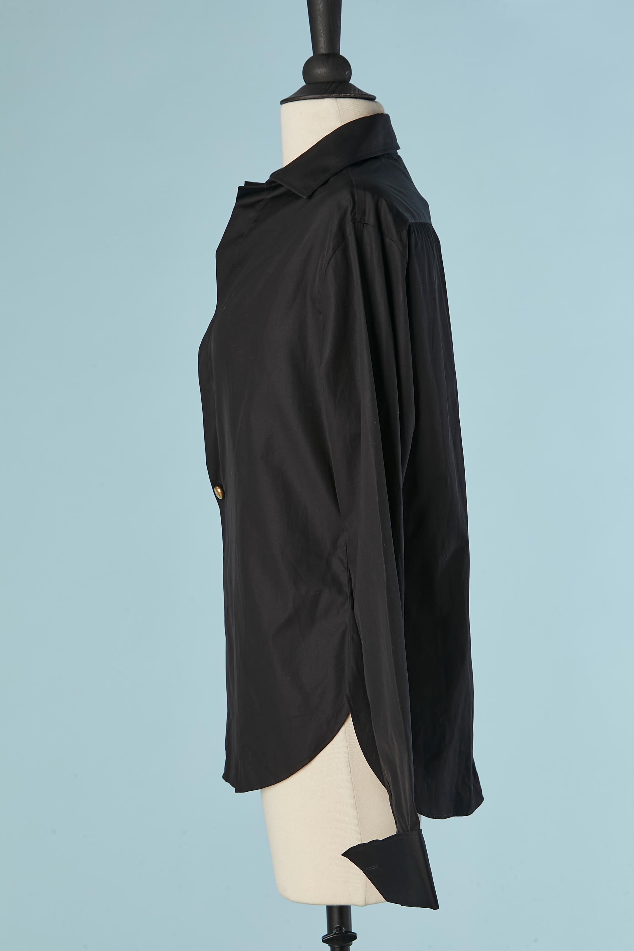 Nero Camicia nera in cotone CHRISTIAN DIOR in vendita