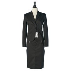 Gonna-tuta in cotone nero con lacci bianchi LOVE Moschino Nuovo