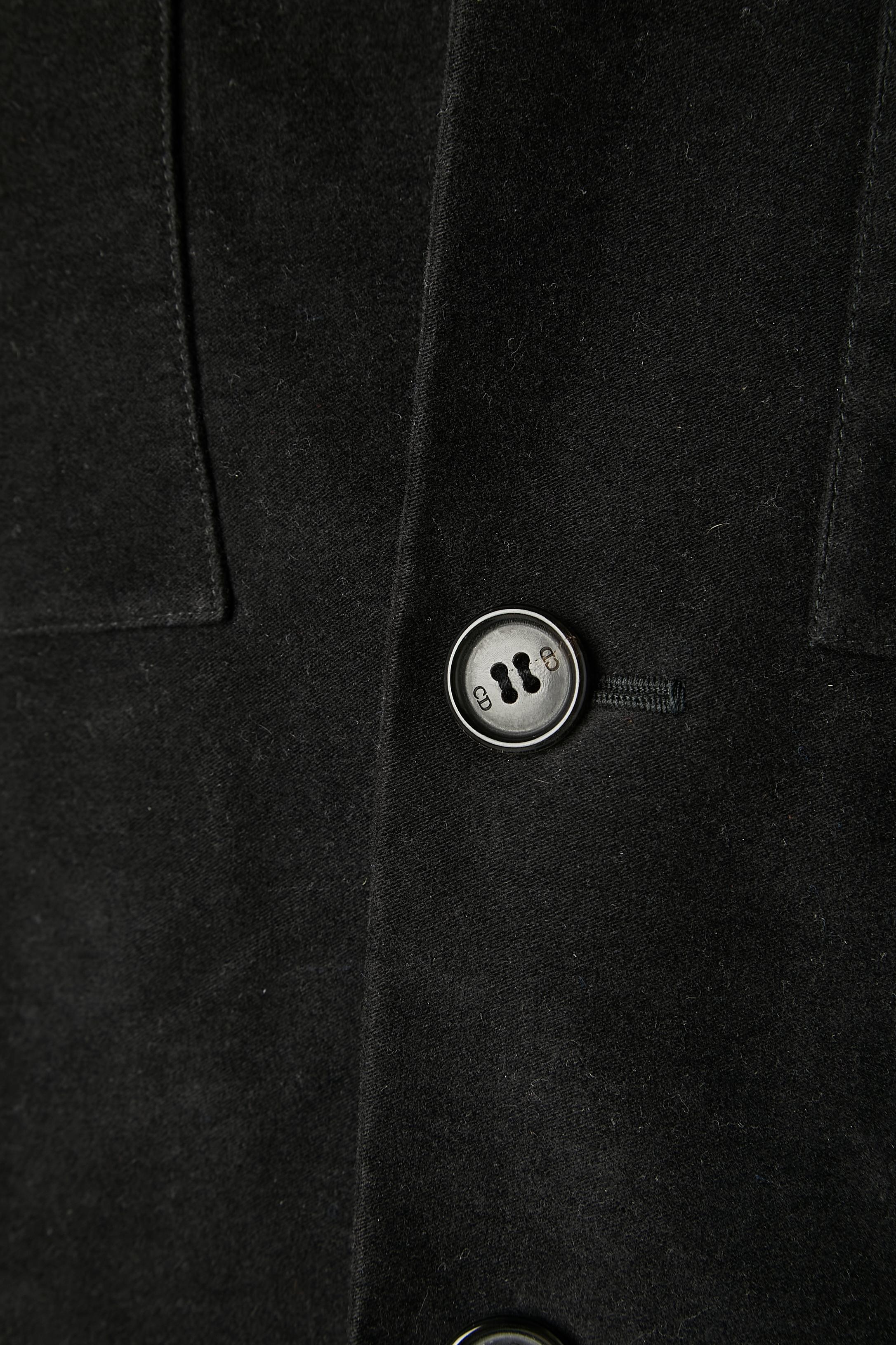 Men's Black cotton sleeveless jacket Dior Homme par Hedi Slimane