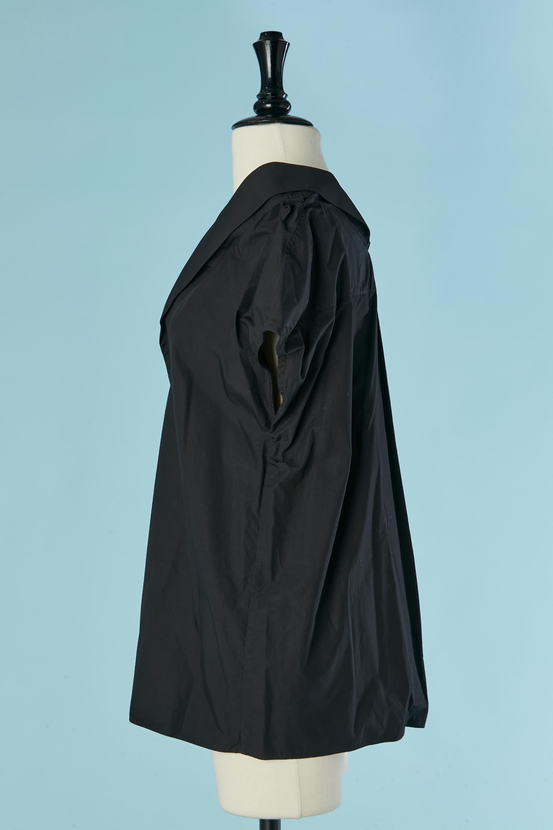 Top de algodón negro MARGIELA en Excelente estado para la venta en Saint-Ouen-Sur-Seine, FR