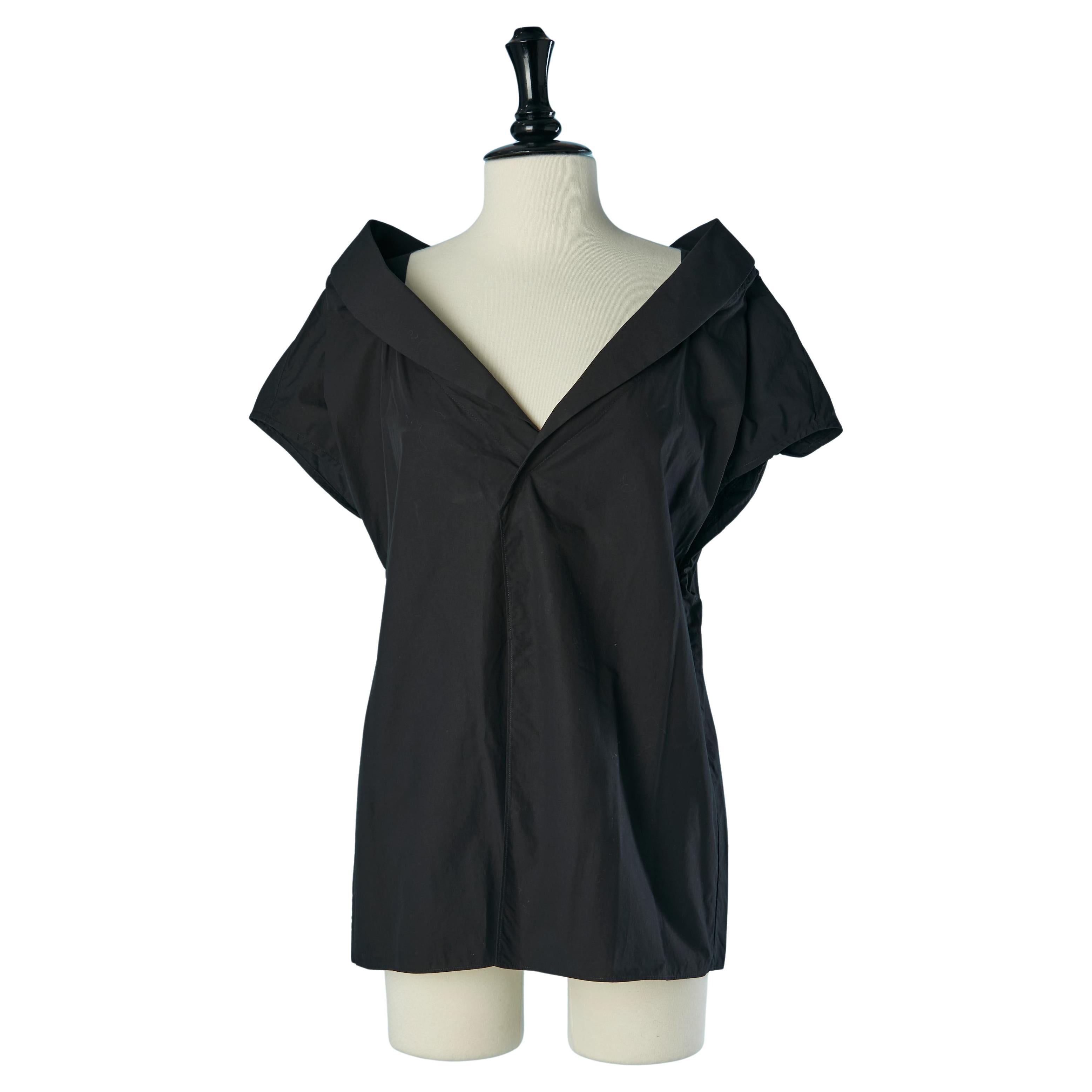 Top in cotone nero MARGIELA