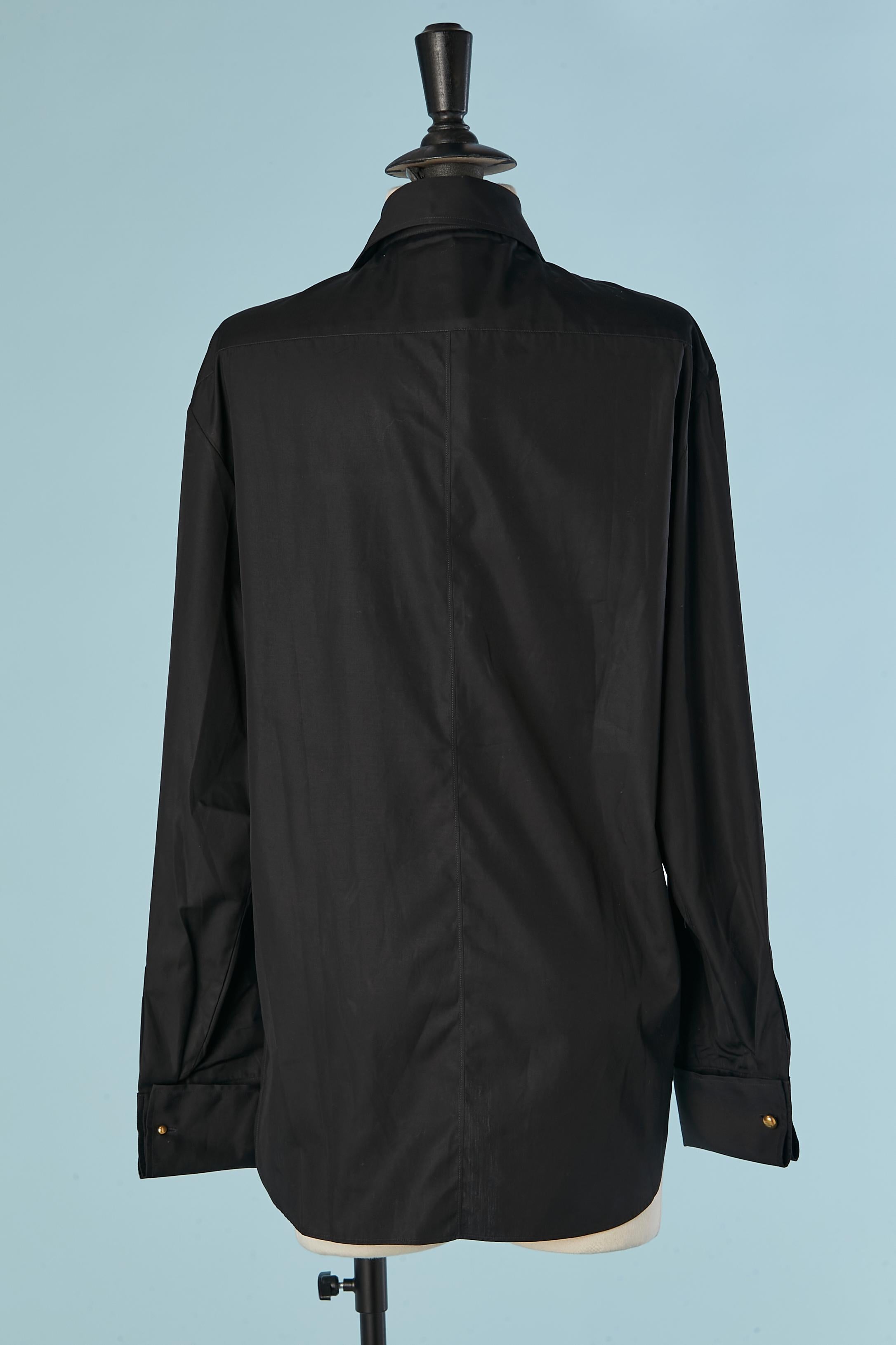 Chemise tunique en coton noir CHRISTIAN DIOR Neuf - En vente à Saint-Ouen-Sur-Seine, FR