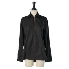 Black cotton tunic shirt CHRISTIAN DIOR