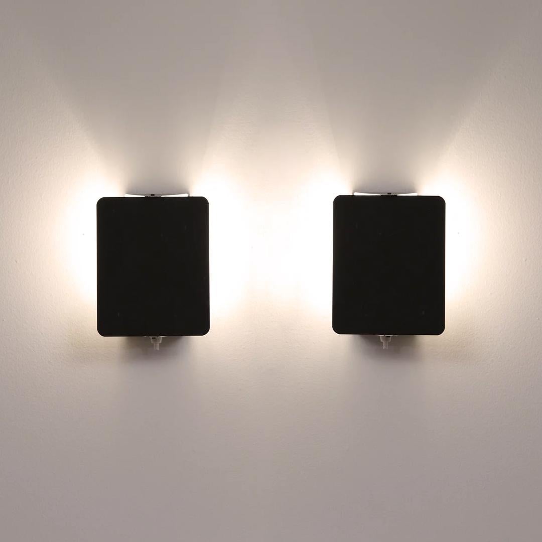 Mid-Century Modern Black CP1 Wall Lights by Charlotte Perriand, France 1968  For Sale