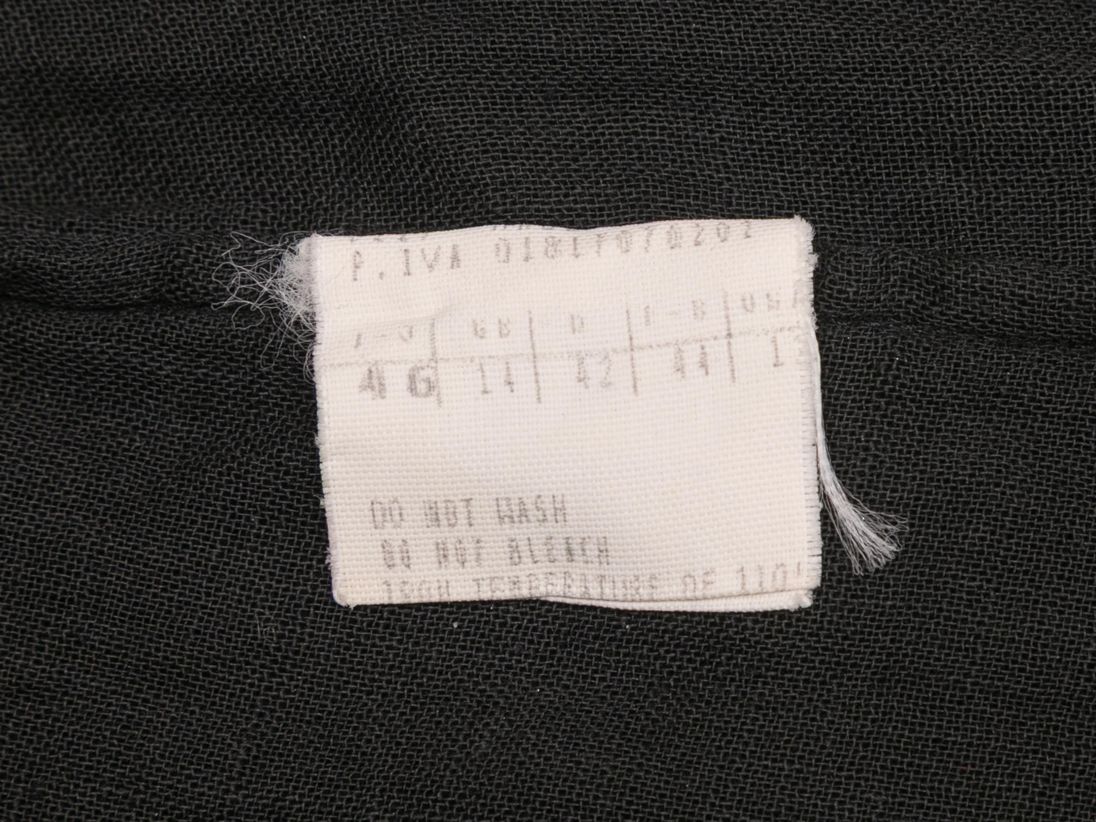 Cardigan en maille orné de perles noir et crème Maurizio Pecoraro Taille IT 46 Pour femmes en vente