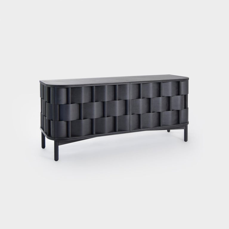 Black Credenza From Ringvide Solid, Black Sideboard Cabinet