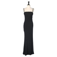 Used Black crêpe evening dress Givenchy Couture 