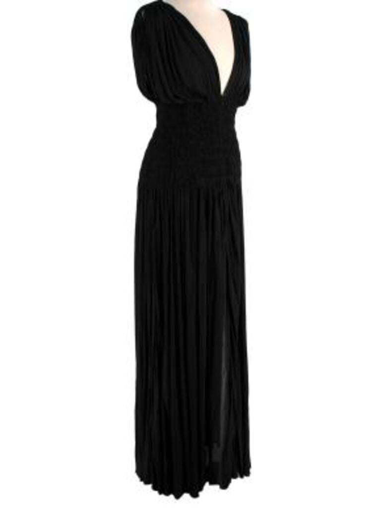 Grecian Drape Blouse, Black