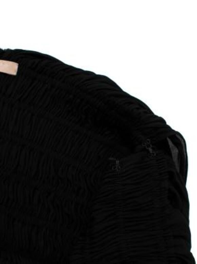 Draped grecian jewelled dress in black