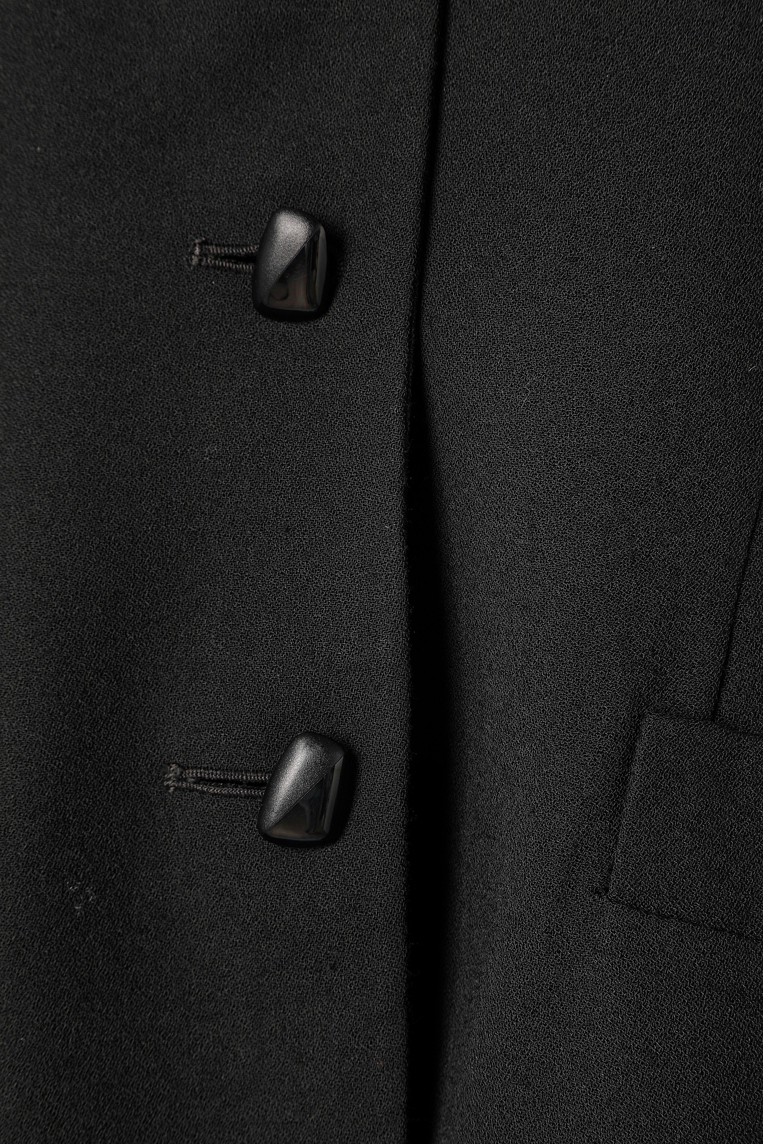 Noir Jupe-culotte en crêpe noir Christian Dior  en vente