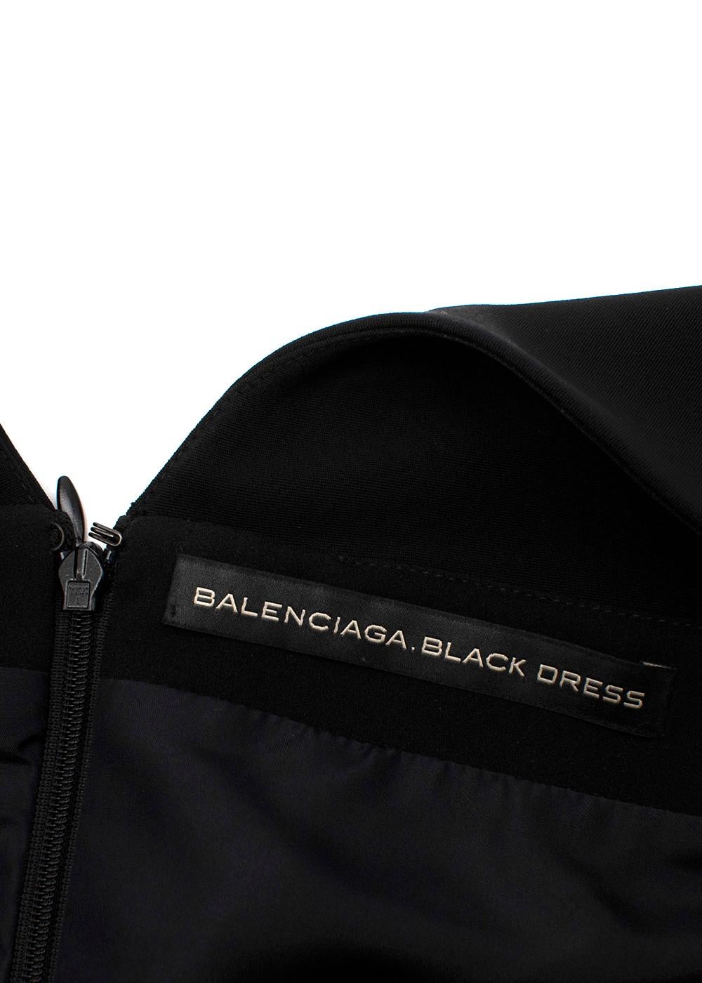 Women's Black Crepe V-Back Dress For Sale