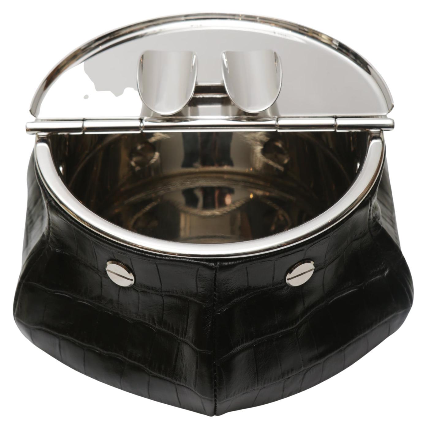 Black Croco 2 Cigars Yachting Ashtray