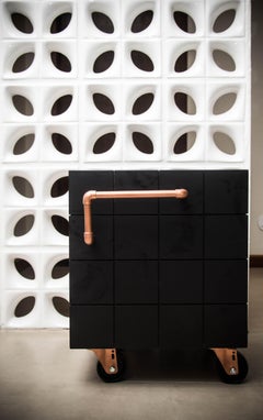 Black Cube, Side Table or Bench
