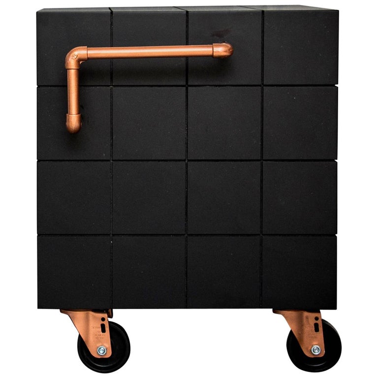 Black Cube Side Table Or Bench For At 1stdibs Black Cube Side Table Or Bench For