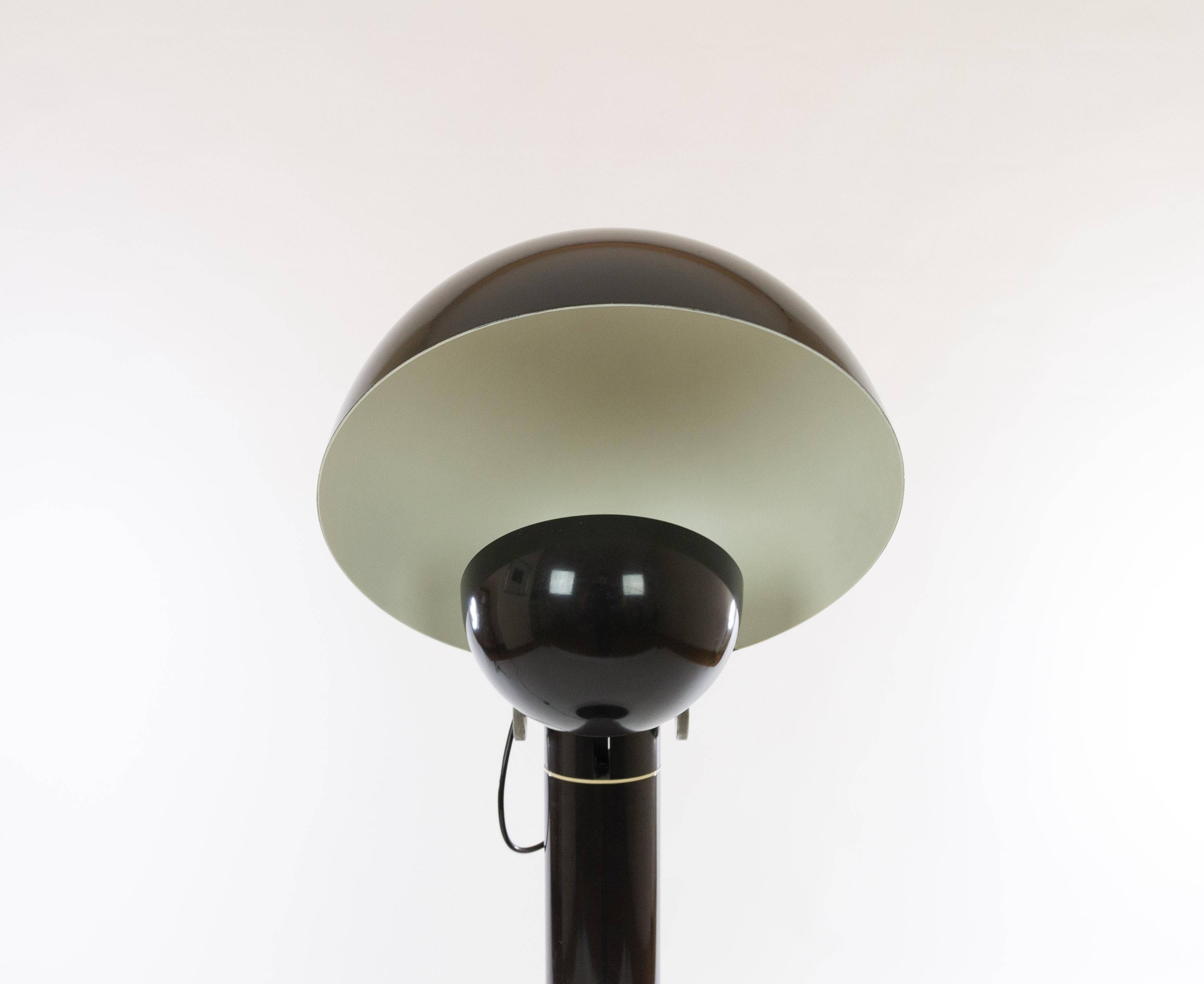 Black Cuffia Floor Lamp by Francesco Buzzi Ceriani for Francesconi, 1960s In Good Condition In Rotterdam, NL