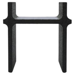 Black Curul Chair, MDF and 3D Printed Petg, Furniture by Arthur Bitsch