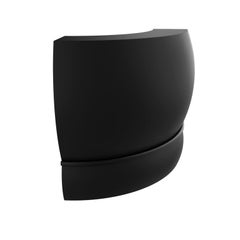 Black Curved Lace Bar by Mowee