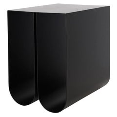 Black Curved Side Table by Kristina Dam Studio