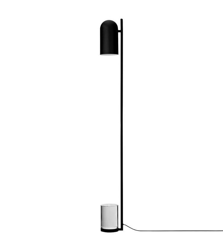 Black Cylinder Floor Lamp For Sale at 1stDibs