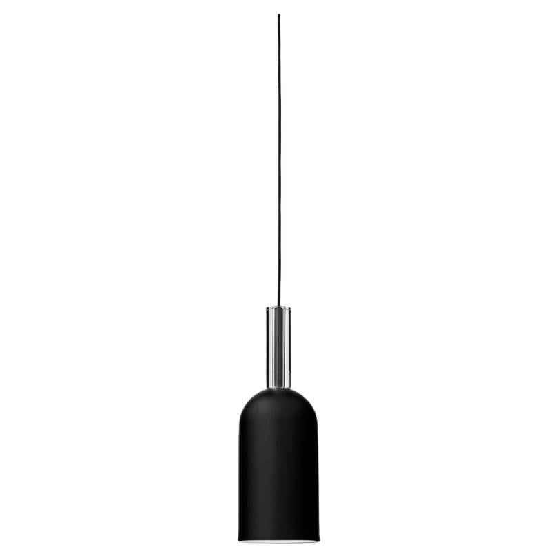 Black Cylinder Pendant Lamp For Sale