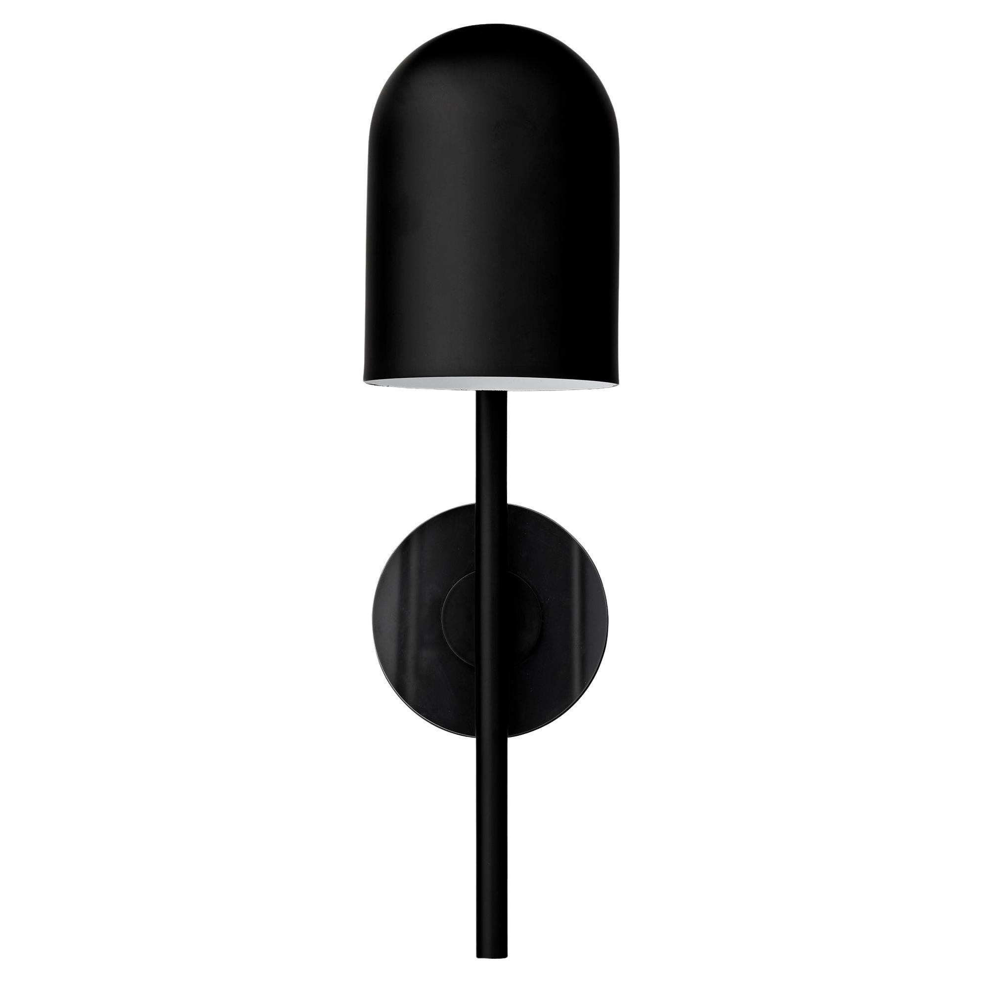 Black Cylinder Wall Lamp For Sale