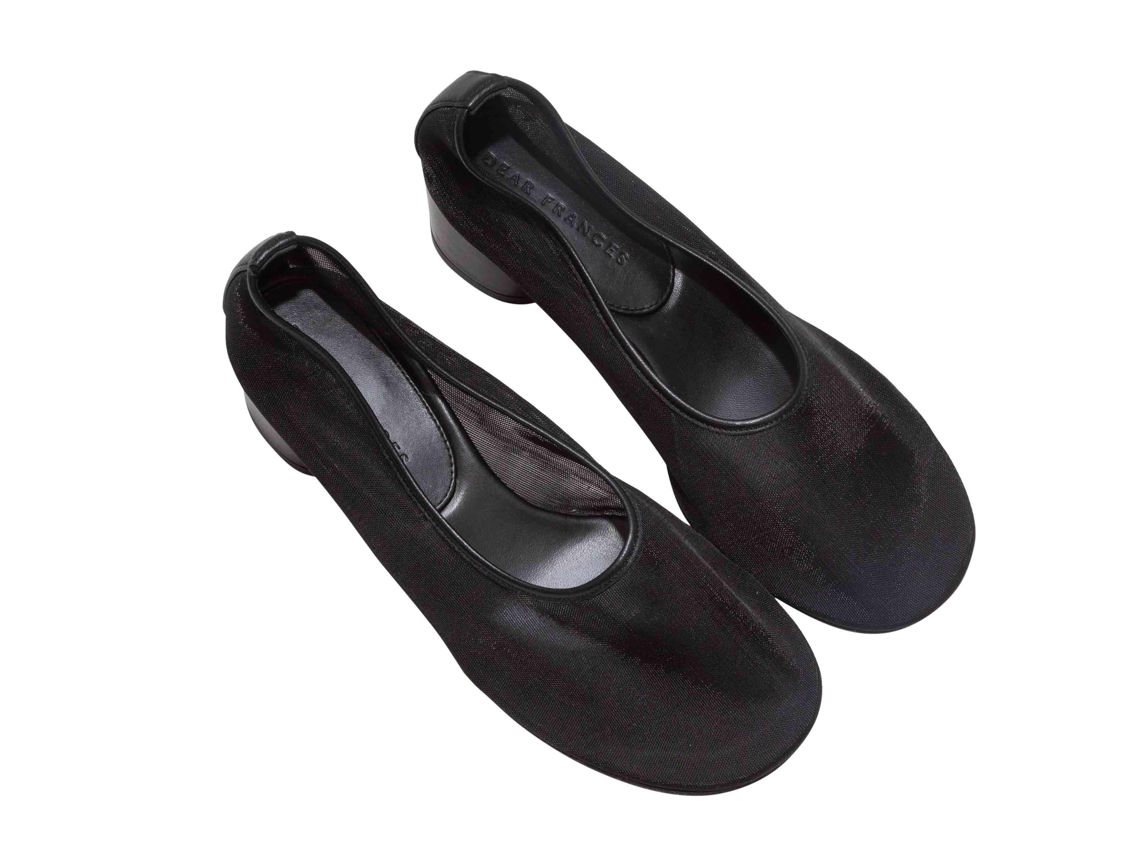 Nero Pumps nere in rete e pelle DEAR Francis misura 37