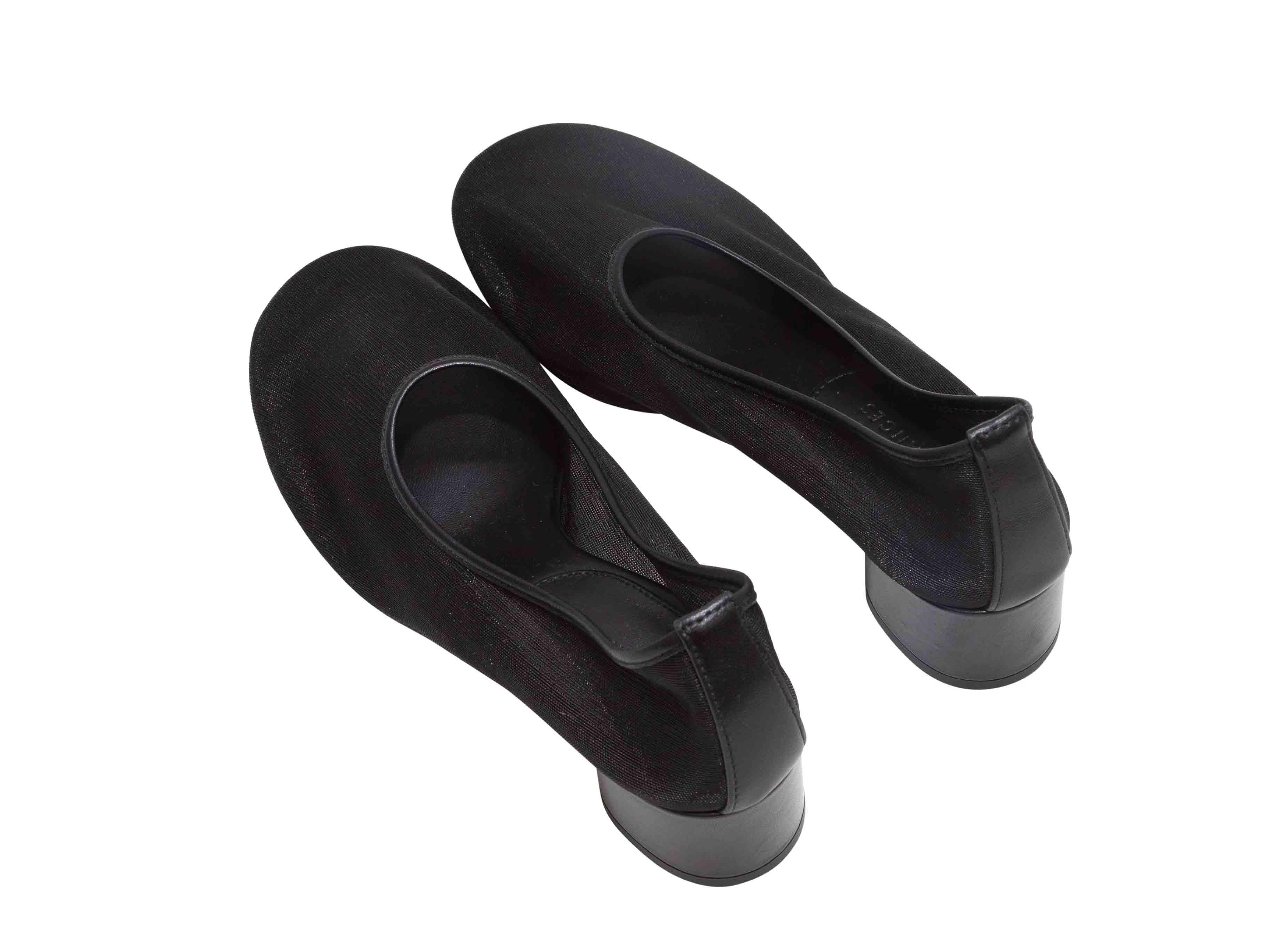 Pumps nere in rete e pelle DEAR Francis misura 37 In condizioni buone a New York, NY