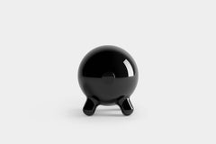 Black Decorative Stool and Playful Sculpture, Pogo by Joel Escalona