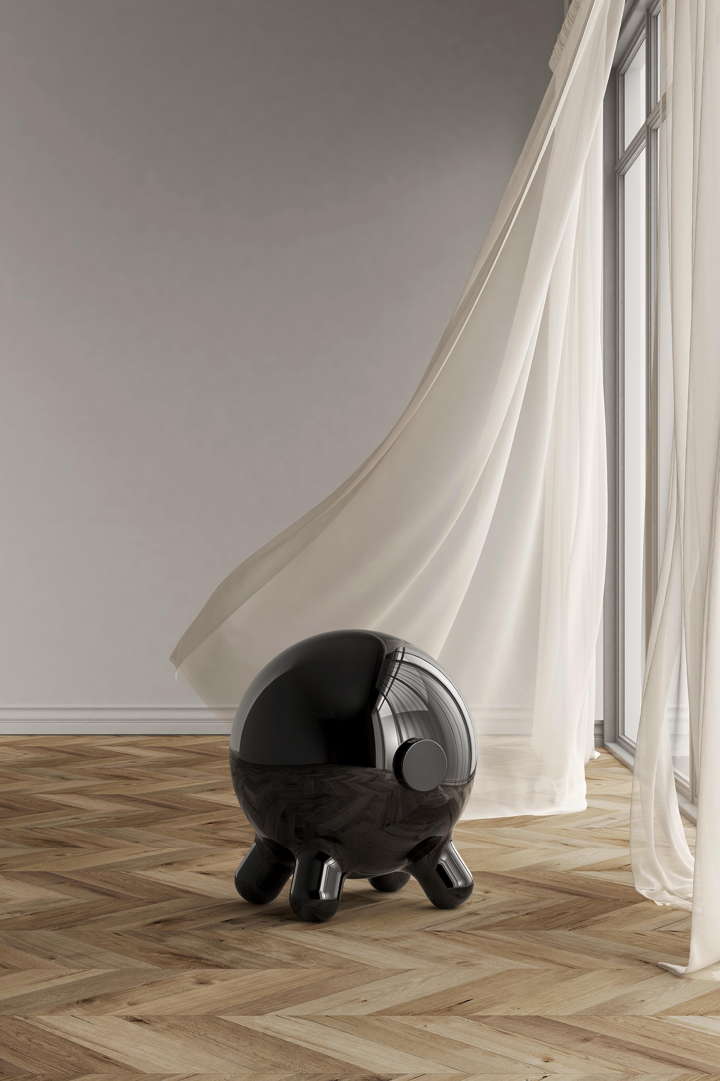 black ball in stool