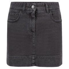 Black Denim Mini Skirt Size XS