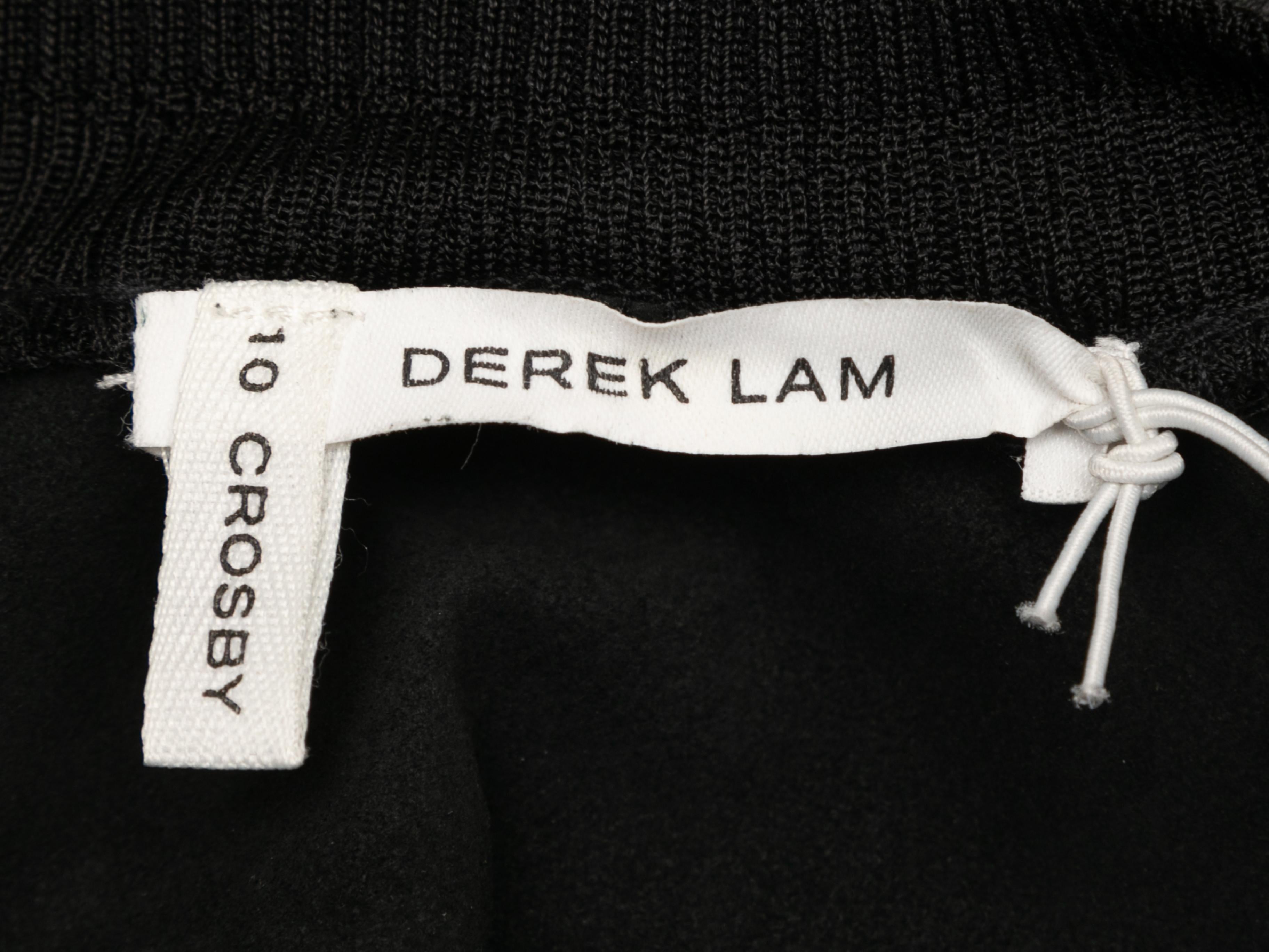 Vestido de piel sin mangas negro Derek Lam 10 Crosby Talla US 0 en venta 1