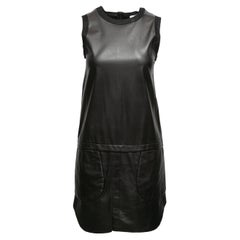 Black Derek Lam 10 Crosby Sleeveless Leather Dress Size US 0
