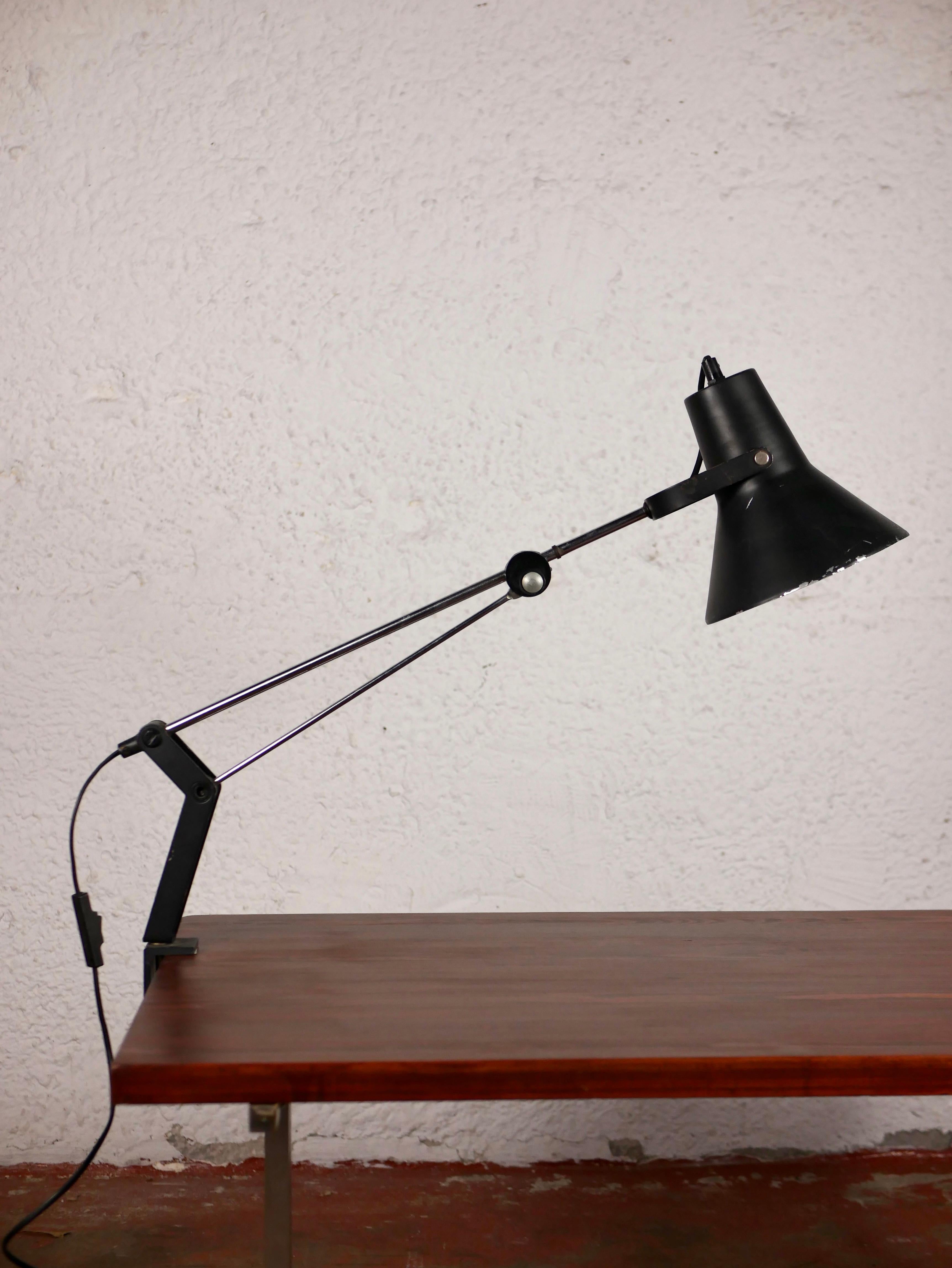 Swedish Black Desklamp model 1063, Ikea, 1980s