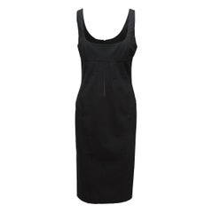 Black D&G Sleeveless Fitted Dress