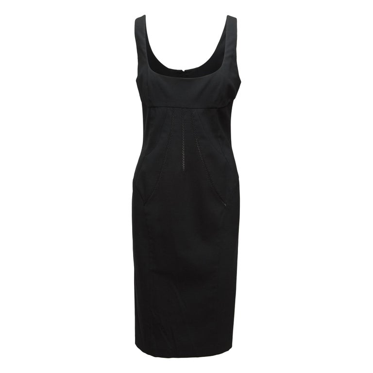 Black D&G Sleeveless Fitted Dress For Sale at 1stdibs