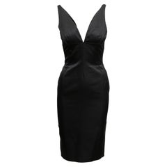 Black D&G V-Neck Sleeveless Sheath Dress Dress Size IT 42