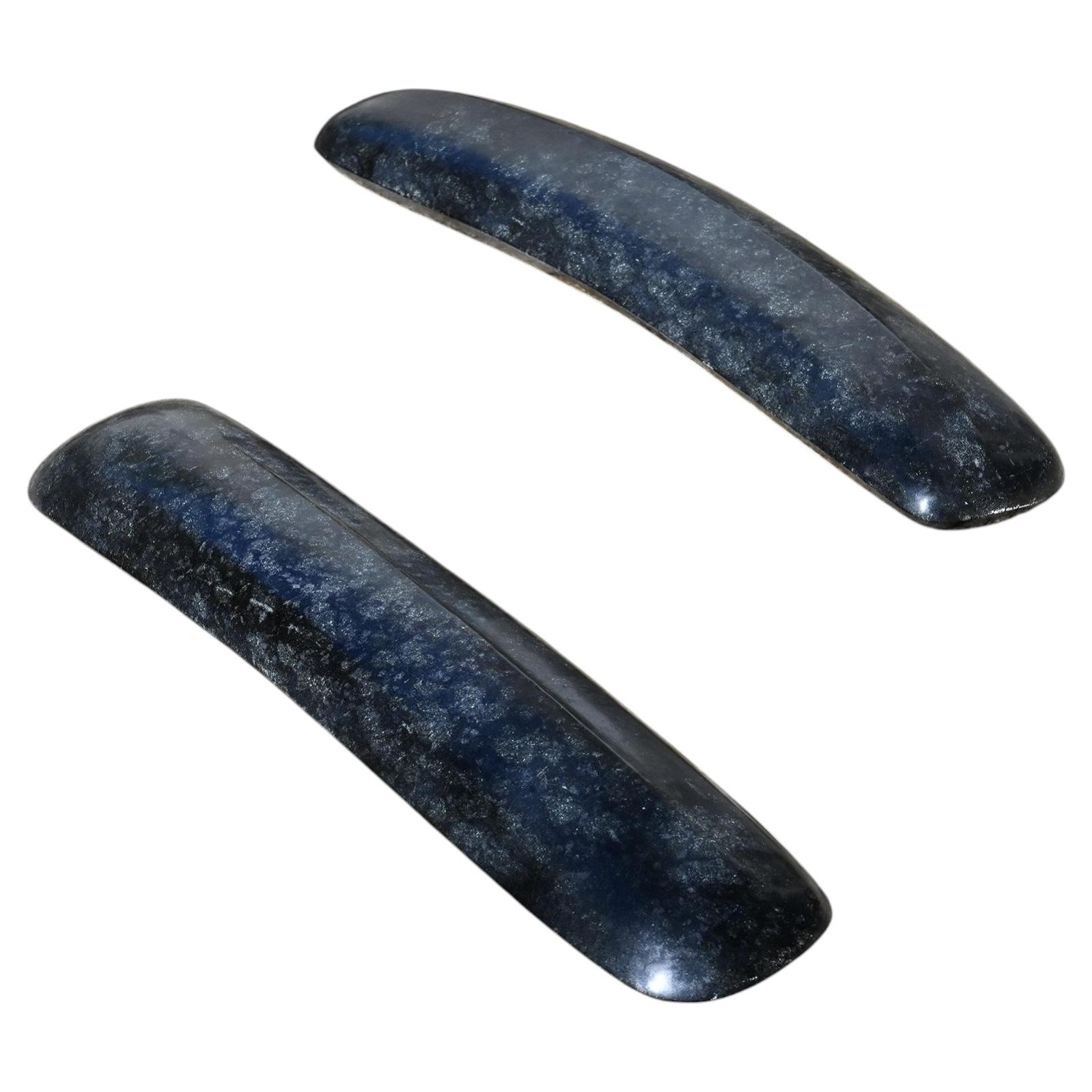 Black diabas sculpture by Robert Neuhauser, Switzerland circa 1985 For Sale