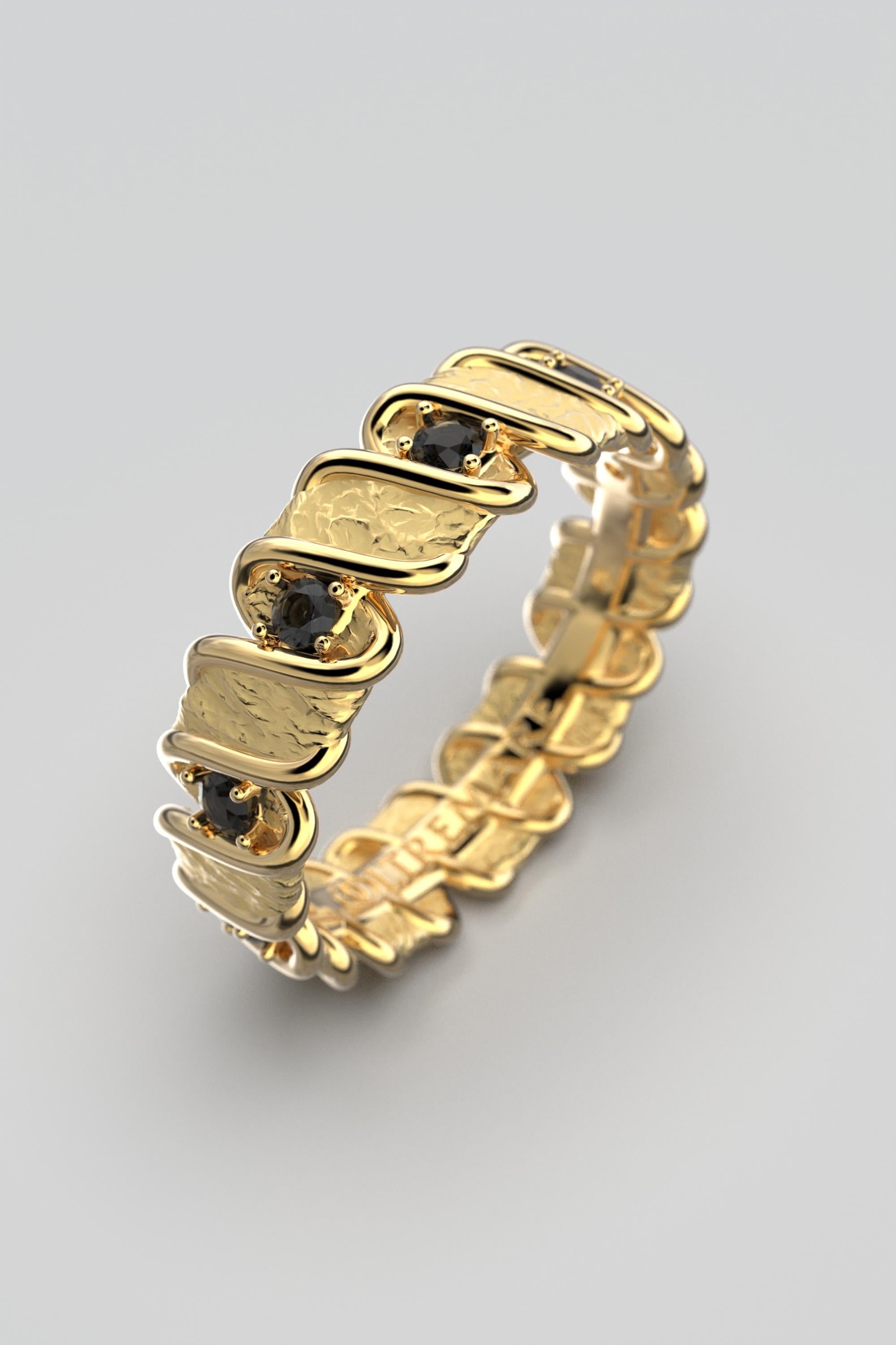 En vente :  Anneau en or 18 carats fabriqué en Italie par Oltremare Gioielli 8