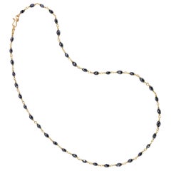 Black Diamond Bead Necklace