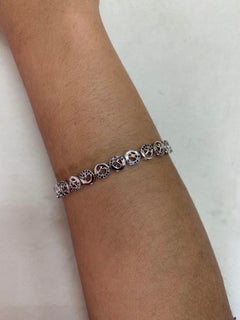 Sunita Nahata Black Diamond Bracelet in 14Karat White Gold