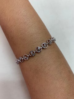 Bracciale con diamanti neri Sunita Nahata in oro bianco 14 carati