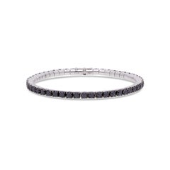 Parure de bracelets « Black Diamond » en or blanc 18 carats