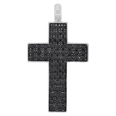 Black Diamond Cross Pendant