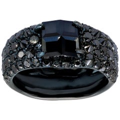 Black Diamond d'Avossa Man and Woman Ring